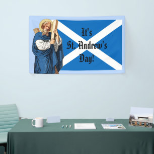 Banderoles Saint André l'Apôtre et le drapeau de l'Ecosse