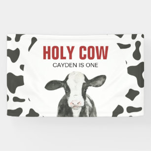Banderoles Saint Vache Je suis une vache Imprimer Anniversair