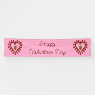 Banderoles Saint-Valentin Amour Coeur Gland Personnalisé