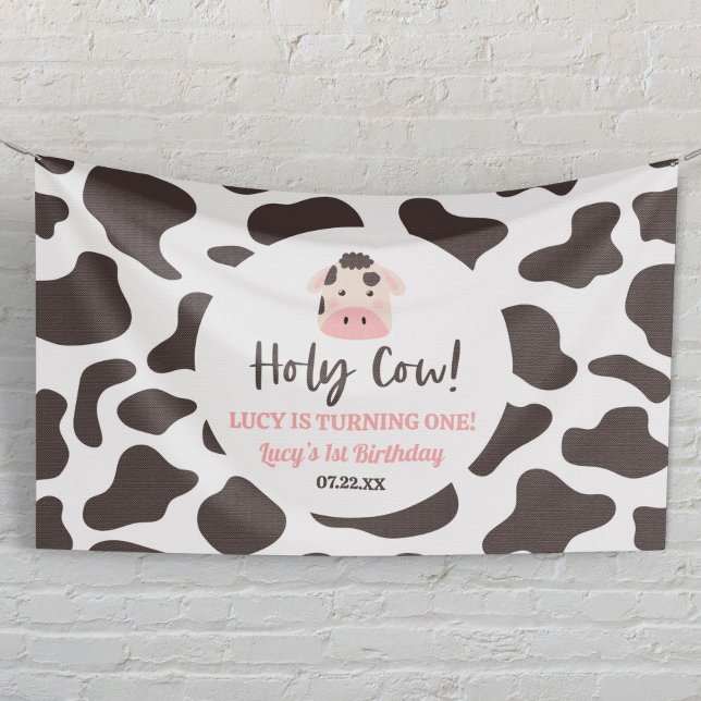 Banderoles Sainte vache, je tourne un ! 1ère fête d'anniversa (Créateur téléchargé)