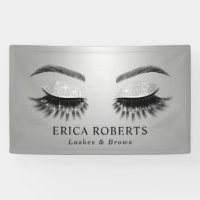 Salon de beauté Lashes & Brows Moderne Argent