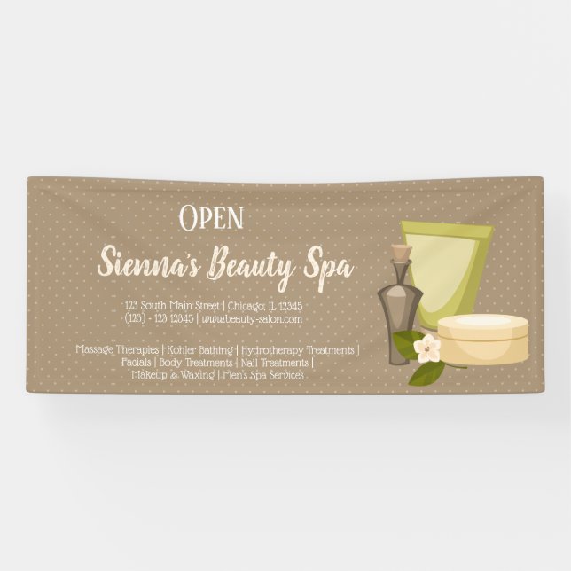 Banderoles Salon spa de beauté (Horizontal)