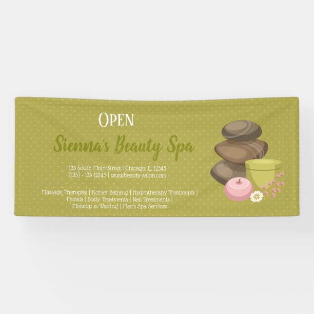 Banderoles Salon spa de beauté (Horizontal)
