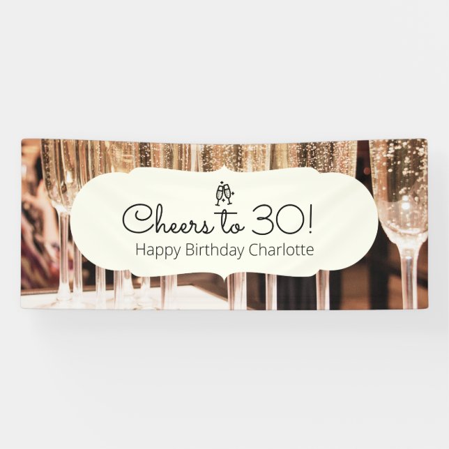 Banderoles Salutations à 30 Champgane Anniversaire (Horizontal)