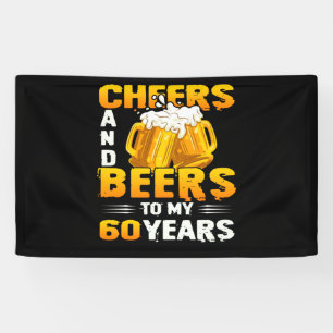 Banderoles Salutations Et Bières À Mes 60 Ans 60e Anniversair