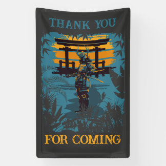 Banderoles Samurai Guerrier fête d'anniversaire Personnalisé