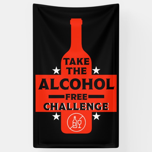 Banderoles Sans Alcool Et Sobre (Vertical)