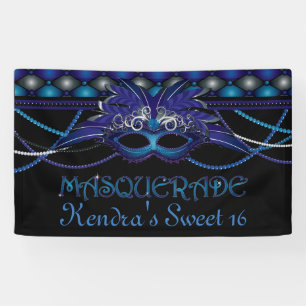 Banderoles Sapphire Blue, Masquerade Party