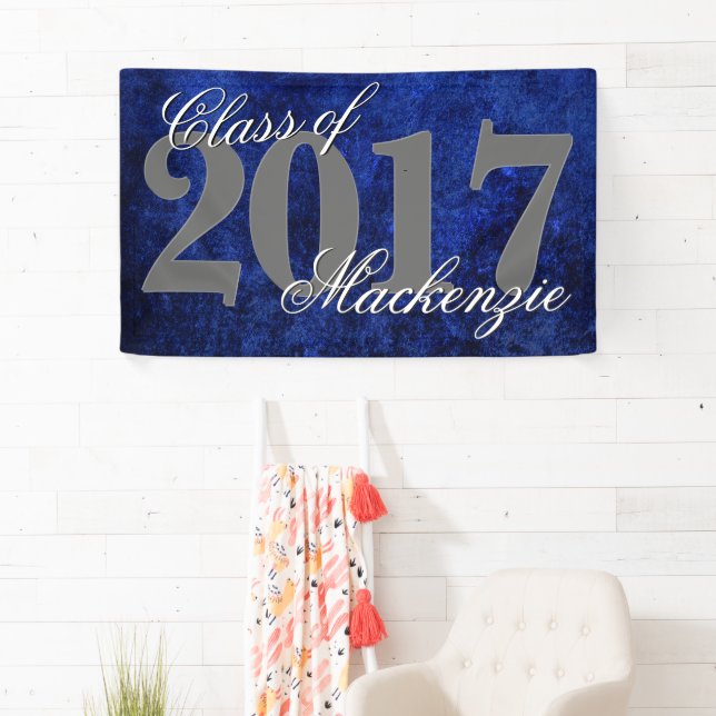 Banderoles Sapphire Grad | Blue Royal Cobalt Azure Année (En situation)