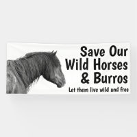 Sauvez nos chevaux sauvages 2,5 x 6