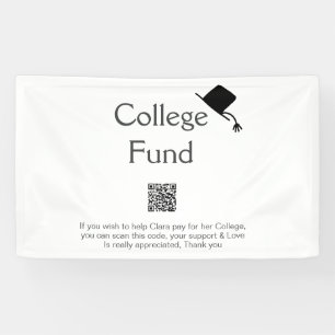 Banderoles Scanne de fonds de collège QR ajouter des détails