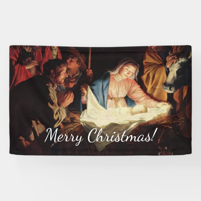 Banderoles Scène des maîtres de Noël (Horizontal)