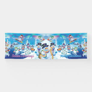 Banderoles Scène des neiges géantes 2,5' x 8'