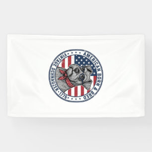 Banderoles Schnauzer Patriotique Vintage