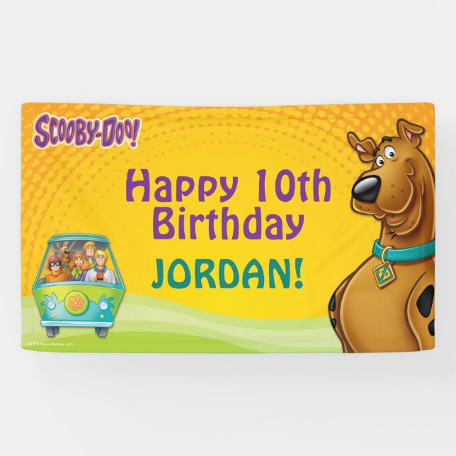 Banderoles Scooby-Doo & Gang Mystery Machine (Horizontal)