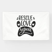 Secourir l'amour Répéter le chien Paw Tee