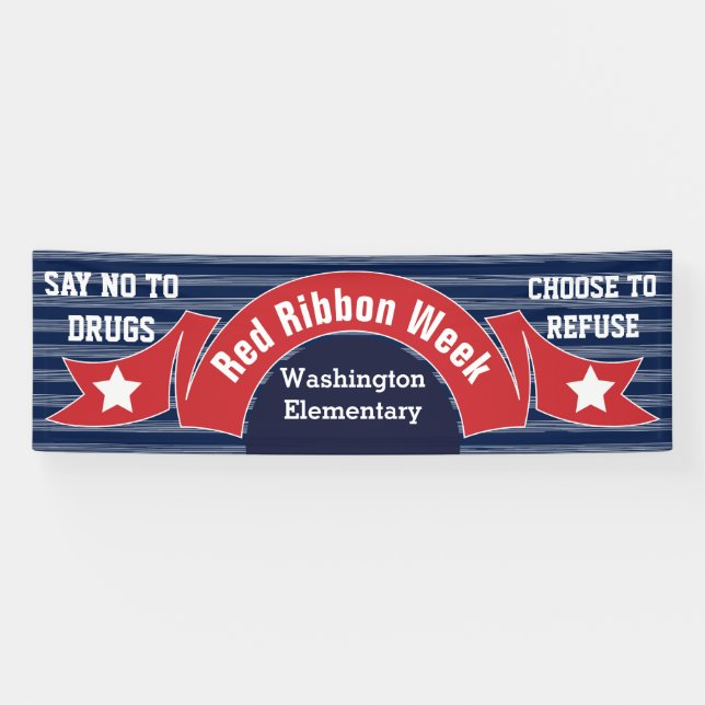 Banderoles Semaine rouge de ruban - la drogue libèrent la (Horizontal)