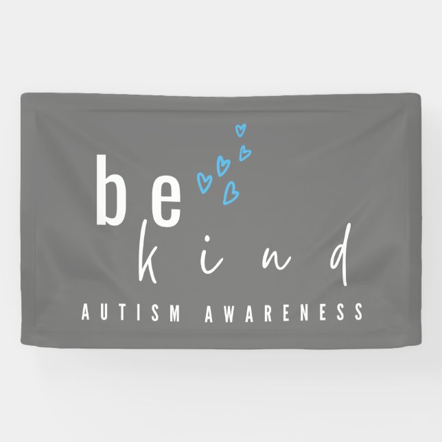 Banderoles sensibilisation sur l'autisme être gentil Banner S (Horizontal)