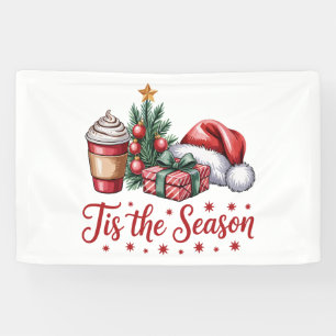 Banderoles Sentez Jolly Christmas Tree Hot Cocoa Holiday