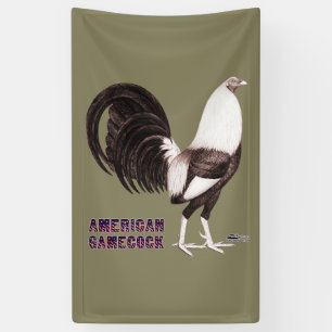 Banderoles Sépia de coq de combat