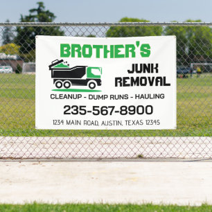 Banderoles Service de retrait des déchets