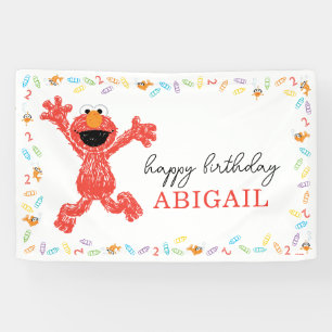 Banderoles Sesame Street Elmo   Anniversaire Crayon