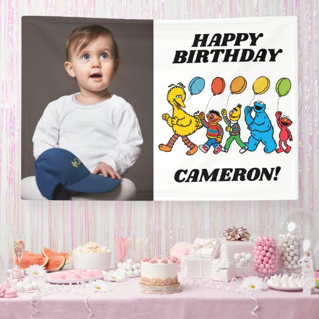 Banderoles Sesame Street Pals Balloons Anniversaire (Fête)