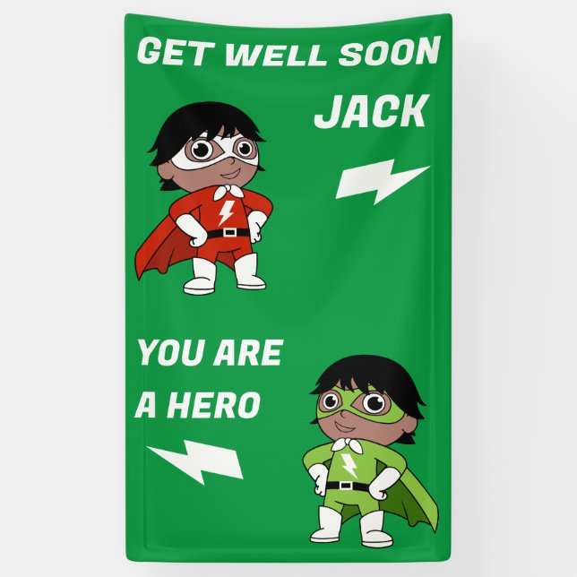 Banderoles Sick Boy Super Hero Se Bien (Vertical)