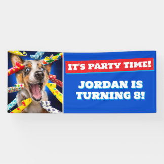 Banderoles Sifflets de fête pour chien heureux