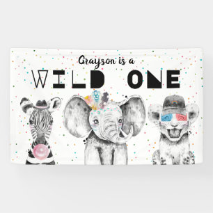 Banderoles Signe de bienvenue d'anniversaire d'animal de fête