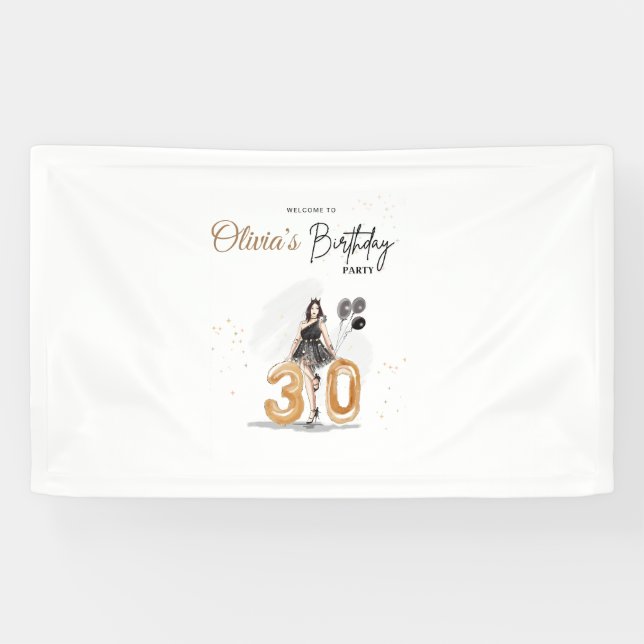 Banderoles signe de bienvenue du 30e anniversaire, (Horizontal)