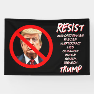 Banderoles Signe politique anti-Trump du démocrate