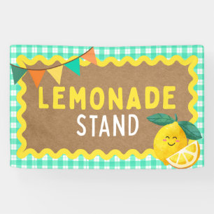 Banderoles Signes de socle de Lemonade pour Enfants Booth En 