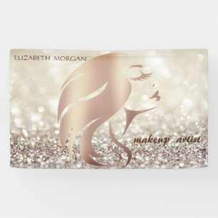 Banderoles Silhouette de visage élégante moderne glamour scin
