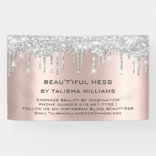 Banderoles Silver Driver Rose Gold Blush Eyelash Beau Mess
