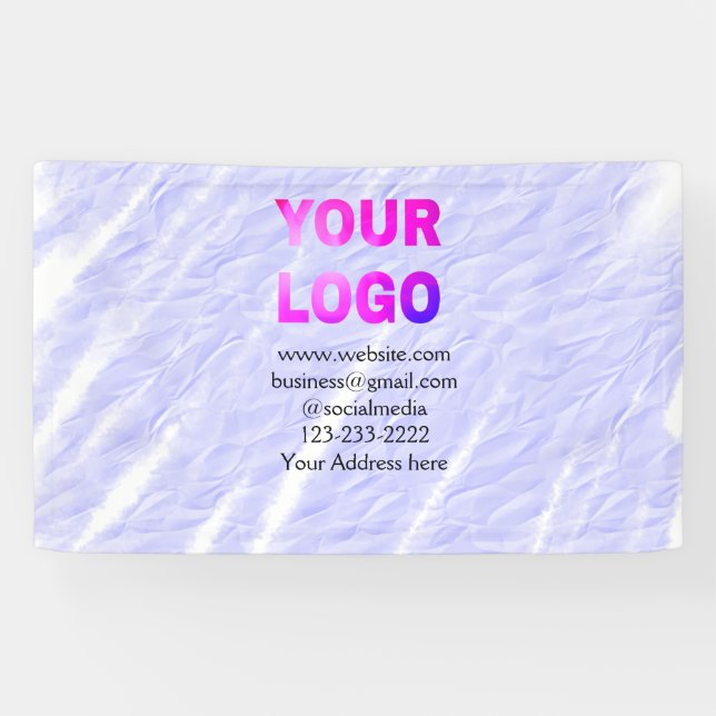 Banderoles simple et minimal ajouter votre logo/design ici te (Horizontal)
