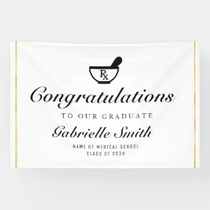 Banderoles simple script pharmacie groupe de réception signe 