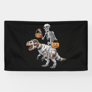 Banderoles Skeleton équitation maman Dinosaur T rex Halloween
