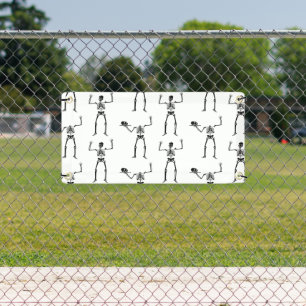 Banderoles Skeletons D'Halloween, Baguette Ou Traite, Boo