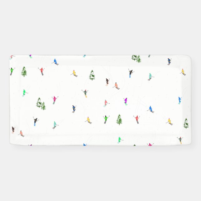 Banderoles Ski alpin d'hiver Ski Ski Ski Motif (Horizontal)