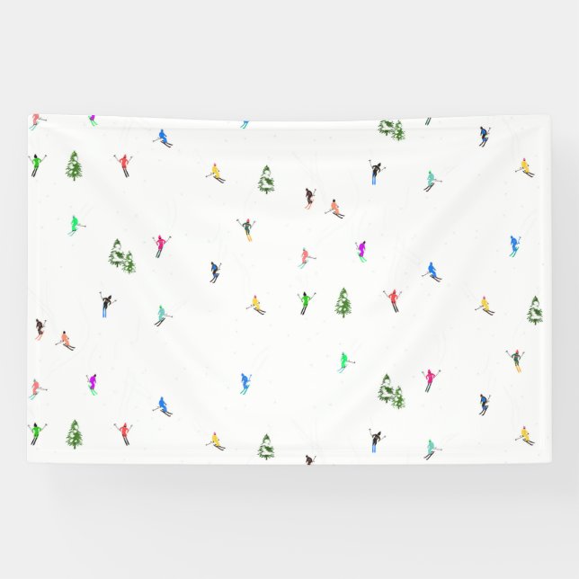 Banderoles Ski alpin d'hiver Ski Ski Ski Motif (Horizontal)