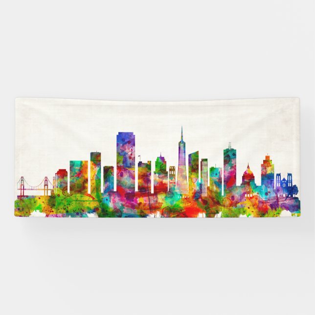 Banderoles Skyline de San Francisco en Californie (Horizontal)