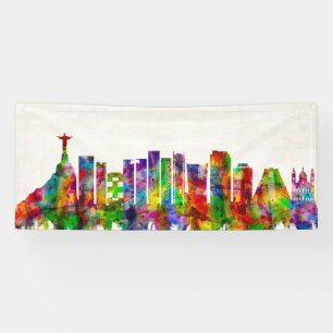Banderoles Skyline Rio de Janeiro Brésil