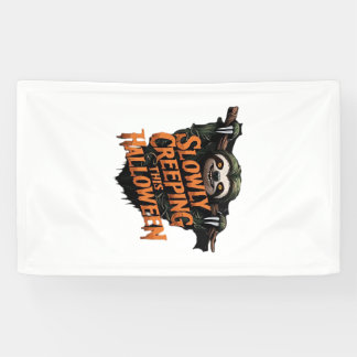 Banderoles Slowly Creeping This Halloween - Creepy Sloth Clas