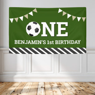 Banderoles Soccer personnalisé 1er anniversaire