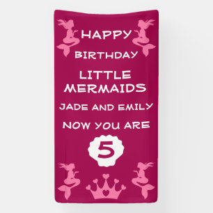 Banderoles Soeurs jumelles Mermaid