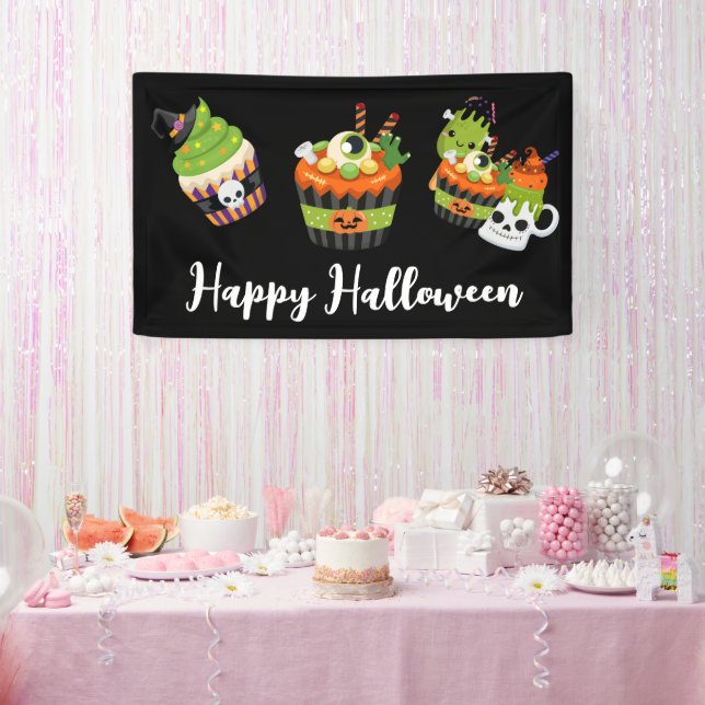 Banderoles Soins d'Halloween doux et crémeux (Fête)