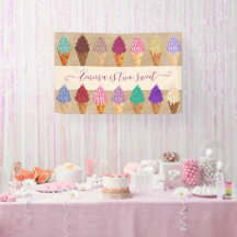 Soirée Crème Glace Bébé Fille 2 ans Anniversaire