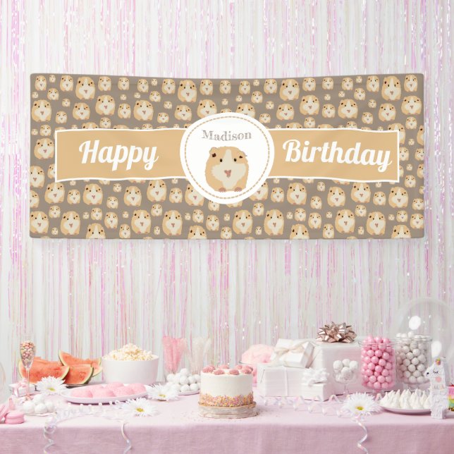 Banderoles Soirée d'anniversaire de Motif de hamster mand per (Fête)