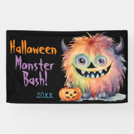 Banderoles Soirée d'Halloween du mignon Monster Bash